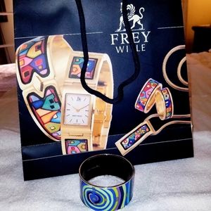 100%AUTHENTIC FREY WILLE SPIRAL OF LIFE BANGLE